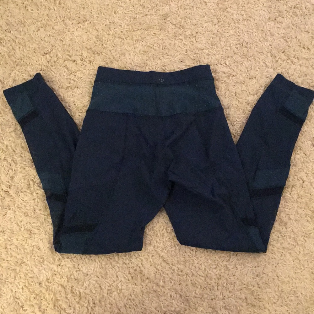Lululemon Blue Mesh Capri